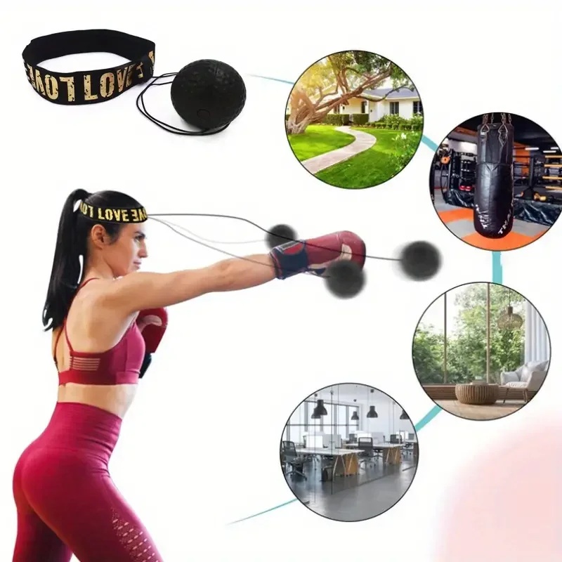 Sports Equipment Companies - 1/3Pcs Boxing Speed Ball Head-Mounted Pu