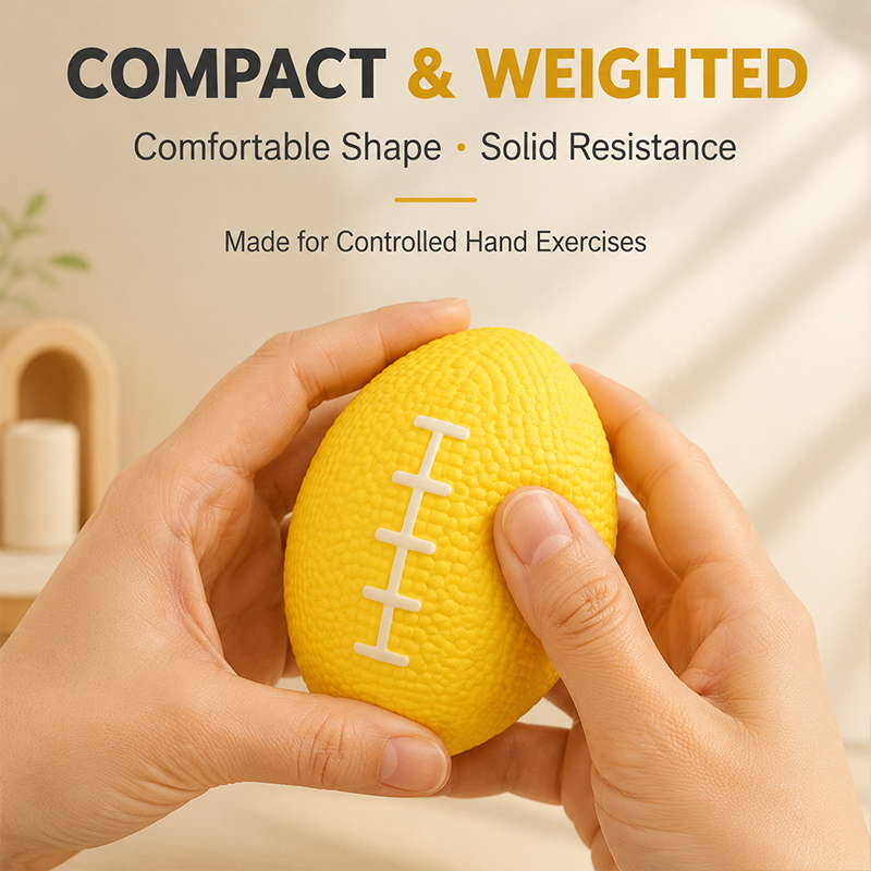 8cm Yellow Rugby Shape Hand Gr - Rugby Training Ball 评论和价格